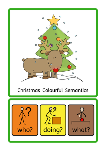Christmas Interactive Book, ASD, S&L, SEN, KS1, Colourful Semantics
