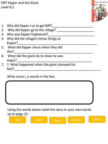 Kipper and the Giant oxford reading level 6