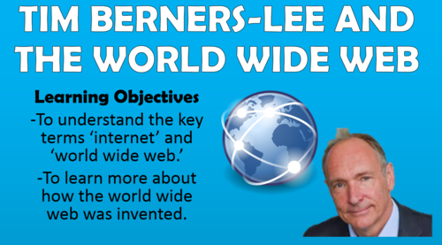 Tim Berners-Lee and the World Wide Web - KS2 Computing Lesson!