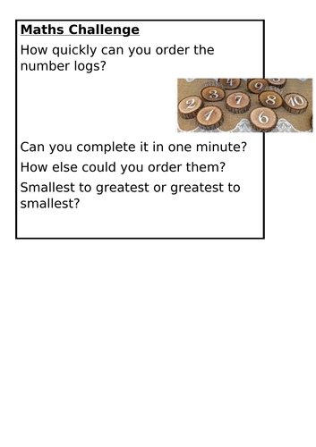 KS1 Continuous Provision Maths Challenges