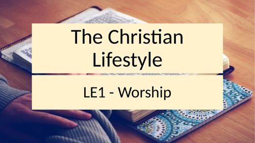 RE Unit of Work - Christian Lifestyle