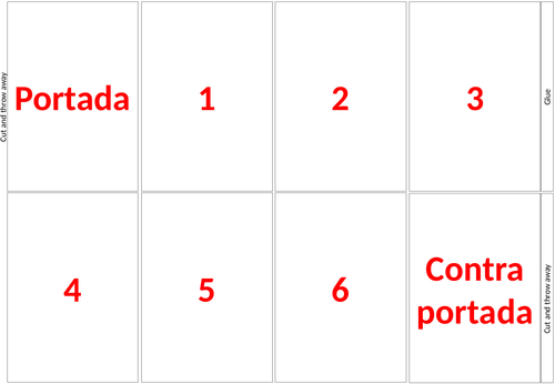 Template for accordion books