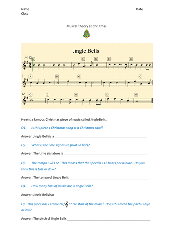 Fun music theory - Jingle Bells