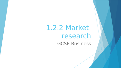 1.2.2 Market research