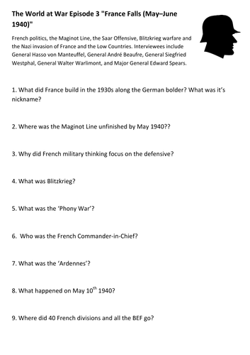 The World at War Episode 3 France Falls (May–June 1940) Video Guide