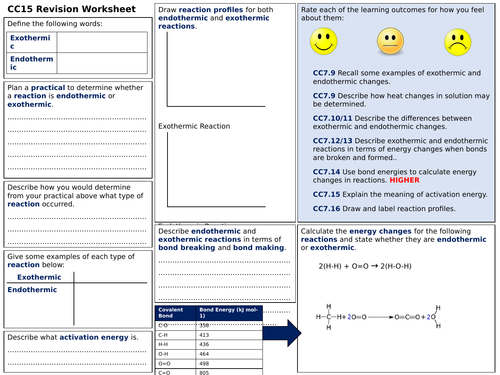 Edexcel CC15 Revision Worksheet