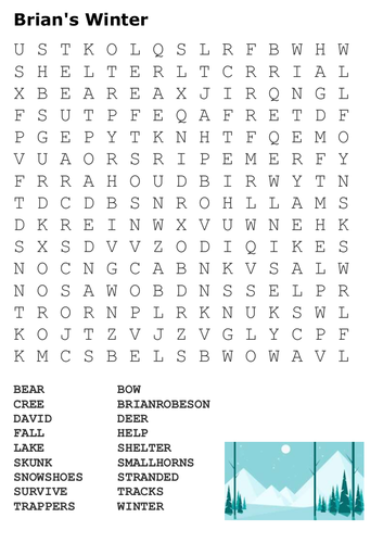 Brian's Winter Word Search