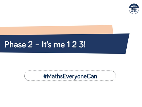 Reception Maths Planning Autumn Phase 2 It's Me 1, 2, 3 Week 3 (White Rose Maths)