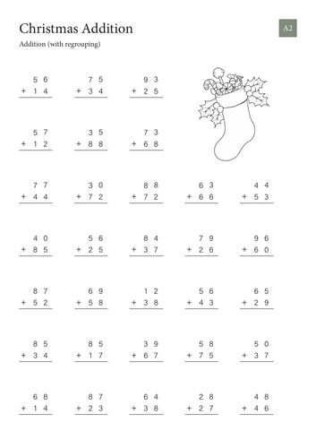 Christmas Addition and Subtraction Revision