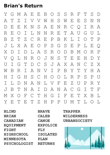 Brian's Return Word search