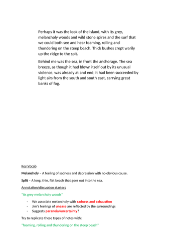 Treasure Island - Setting and Atmosphere