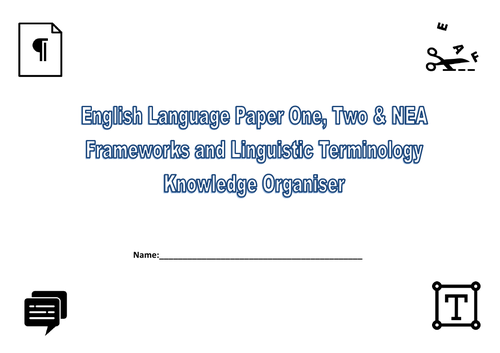 Knowledge Organisers For English Language A level Meanings And 