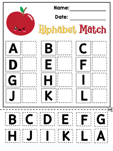 Uppercase alphabet match | Teaching Resources