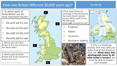 KS3 Glaciation and glaciated landscapes