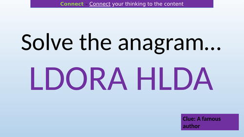 Boy Roald Dahl Scheme (KS3)