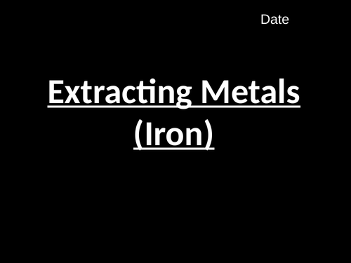 Extracting Metals (C4.6)