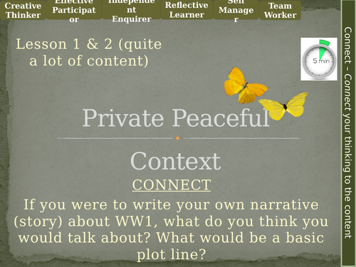 Private Peaceful (KS3)