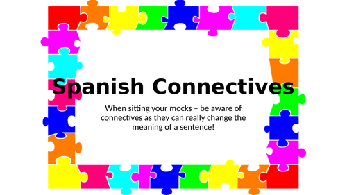 Spanish KS4 Connectives