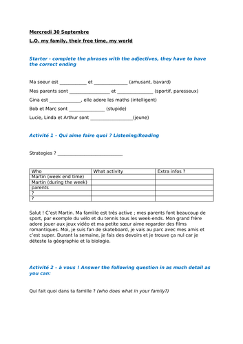 Present tense first steps