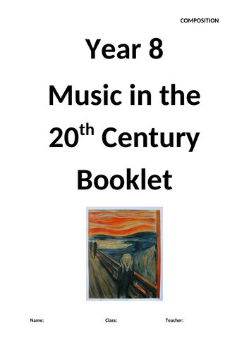 20th Century Composition Booklet