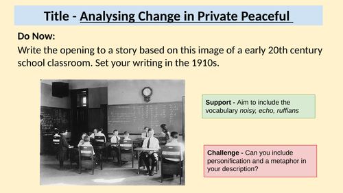 Private Peaceful | Teaching Resources