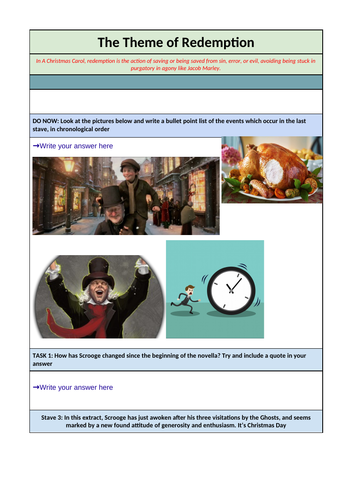 A Christmas Carol - The Theme of Redemption