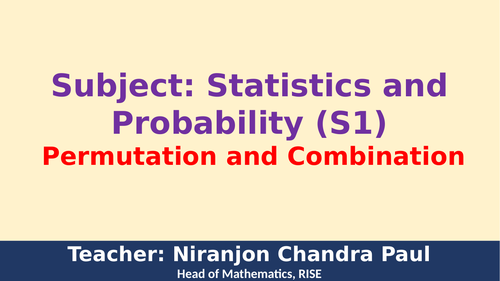 Permutation and Combination