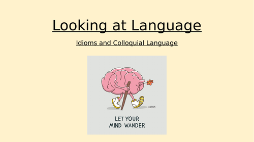 Idioms and Colloquial Language