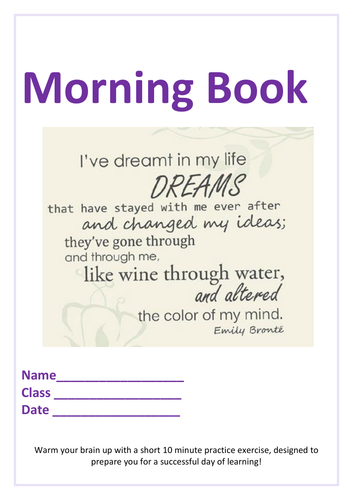 Year 5 Morning Booklet 1