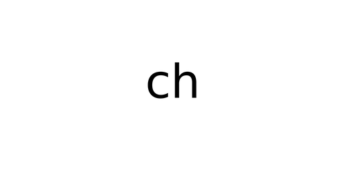 Ch Alternative Pronunciation PowerPoint