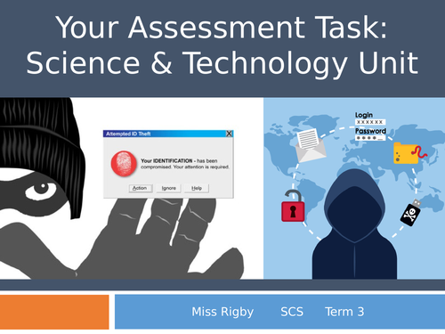 Social and Community Studies - Science and Technology (eSafety) unit - Assessment hand out