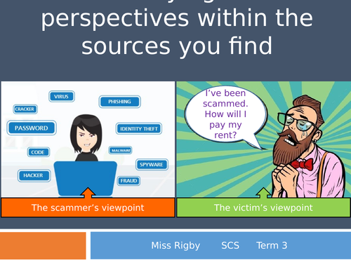 Social and Community Studies - Science and Technology (eSafety) unit - Identifying perspectives