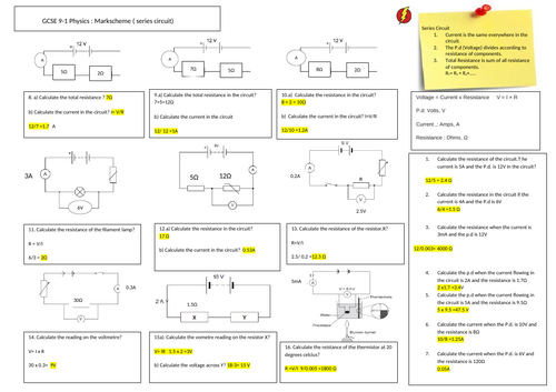 Series And Parallel Circuits Gcse Teaching Resources 7258