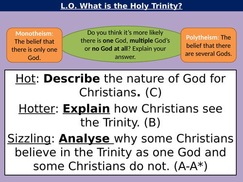 WJEC GCSE RE - The Trinity - Christianity Beliefs and Teachings Unit One