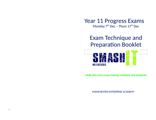 Year 11 Mock Exam Preparation resources