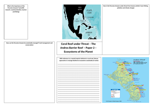 OCR A GCSE Geography - Andros Barrier Reef