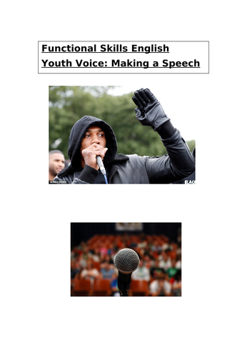 Writing a Speech themed Workbook: #BLM
