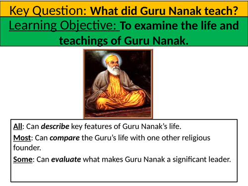 Complete Sikhism unit-Year 7