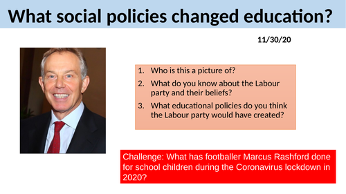 GCSE Sociology Education - L3. Social Policies in Education