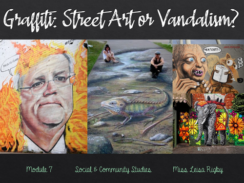 Social and Community Studies - Arts & Community - Street art of vandalism