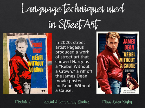 Social and Community Studies - Arts & Community - Language features used in Street Art