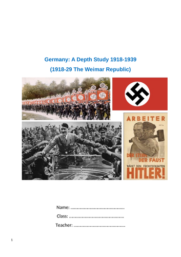 Edexcel Germany - The Weimar Republic