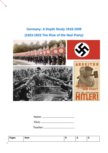 Edexcel Germany - Rise of the Nazis