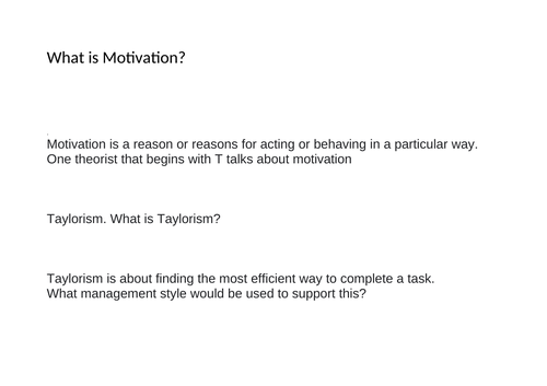 Motivational Theory Loop Cards