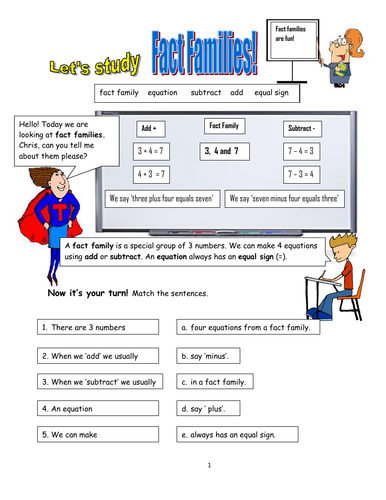 Fact Families! | Teaching Resources