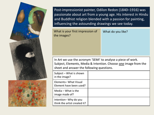 Odilon Redon SEMI Analysis