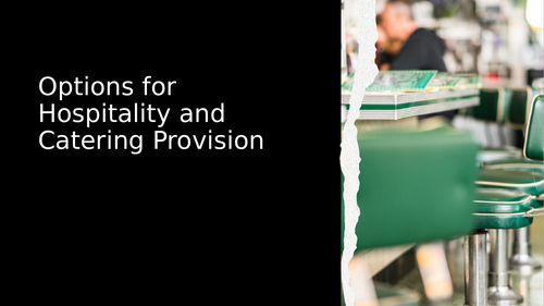 Hospitality and Catering Provision for Specific Requirements AC5.1