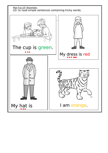 Simple Comprehension  (Tiger Who Came To Tea themed)