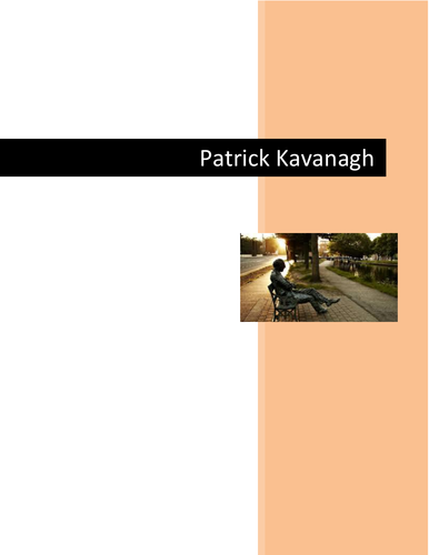 Patrick Kavanagh Poetry Notes
