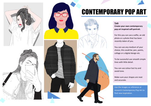 Contemporary Pop Art Worksheet